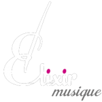 Elixir musique logo blanc